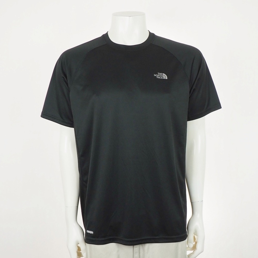 New The North Face VaporWick Training Tee Shirt Mens Large Black Gym Running